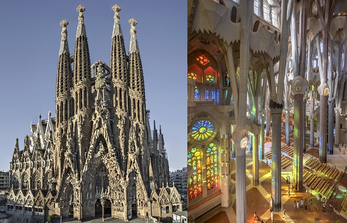 Antoni Gaudí’s masterpiece, La Sagrada Familia, is one of the most iconic landmarks in Spain. This basilica, still under construction since 1882, is an epitome of modernist architecture and attracts millions of visitors each year.