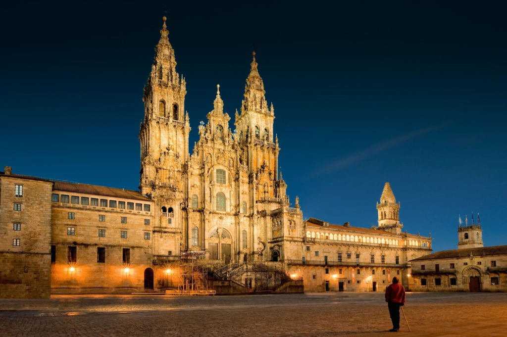 The Santiago de Compostela Cathedral is the culmination of the Camino de Santiago pilgrimage and a stunning example of Romanesque architecture. It’s one of the most important religious sites in Spain and a UNESCO World Heritage Site.