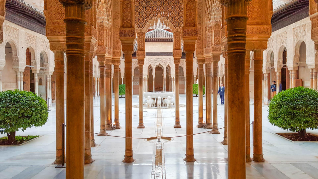 The Alhambra, a stunning palace and fortress complex in Granada, is one of Spain’s most visited landmarks and a UNESCO World Heritage Site. This architectural marvel reflects the intricate artistry of Moorish Islamic influences, making it a must-see for history enthusiasts.