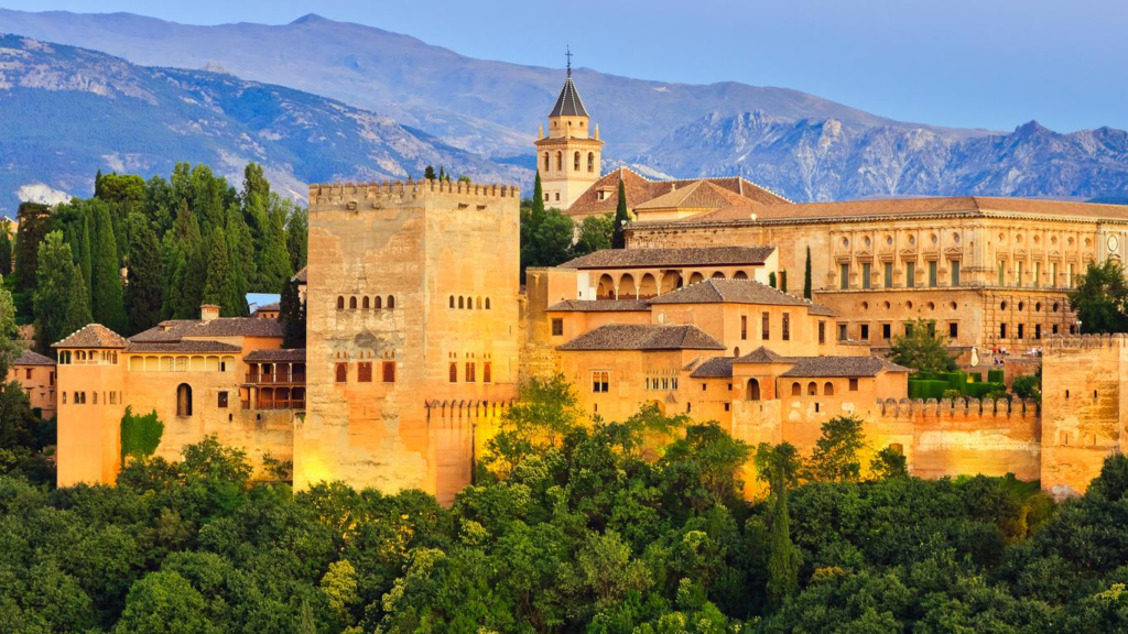 Granada, located at the foot of the Sierra Nevada mountains, is famous for its mix of Islamic and Christian architecture. This city was the last stronghold of the Moors in Spain, and its historic influence is still evident today.