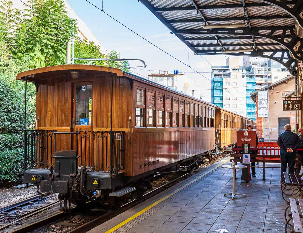 One of the most picturesque experiences you can have while in Palma is to take the vintage train to the town of Sóller. This charming train has been running since 1912 and takes you through the stunning Serra de Tramuntana mountains, offering breathtaking views of the Mallorcan countryside.