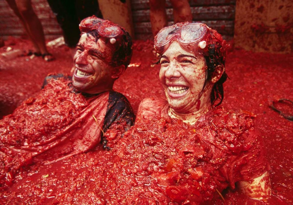 La Tomatina, held annually in the small town of Buñol near Valencia, is one of Spain’s most famous festivals